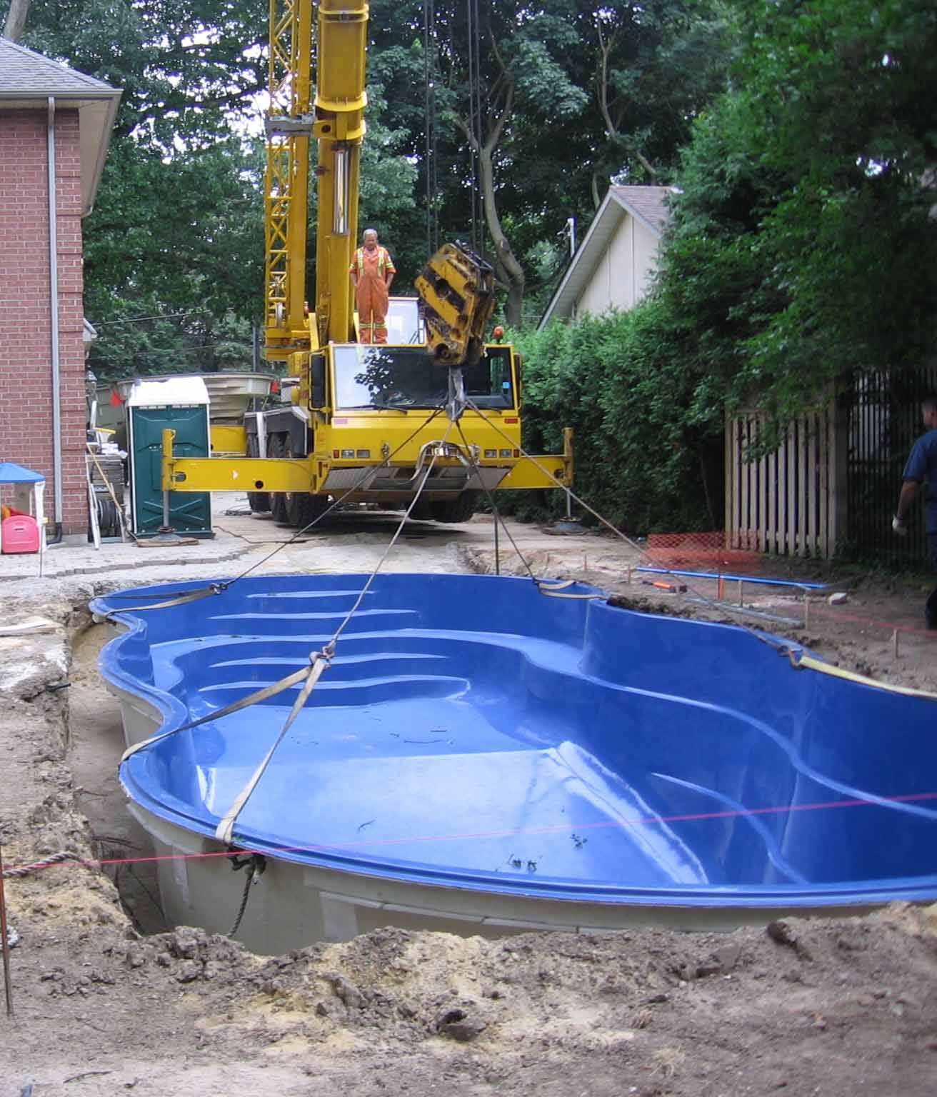 inground fibreglass pool